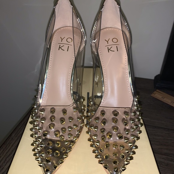 Yoki Gold & Clear Pump - size 7 BRAND NEW - Picture 5 of 9